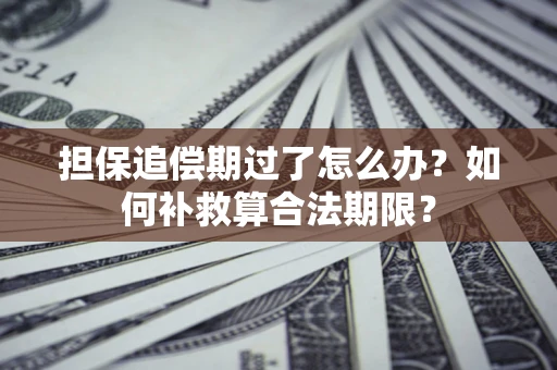 北京担保追偿期过了怎么办？如何补救算合法期限？