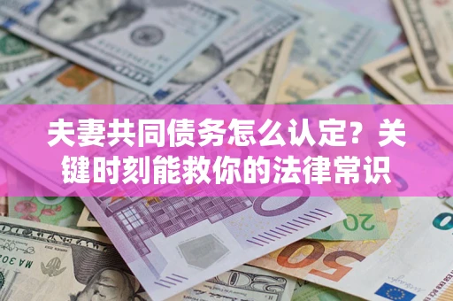 北京夫妻共同债务怎么认定？关键时刻能救你的法律常识